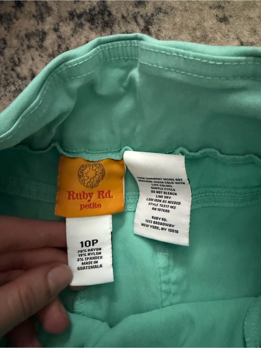 Ruby Rd. Mint Green Bermuda Shorts - Picture 2 of 3